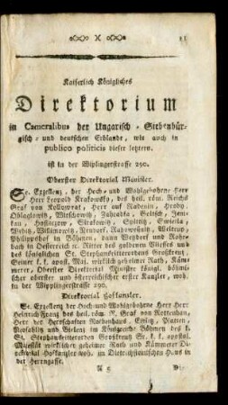 [Hof- und Staats-Schematismus]