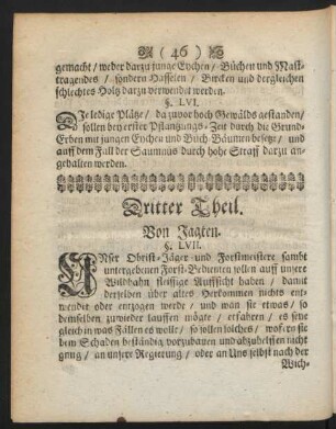 Dritter Theil. Von Jagten.