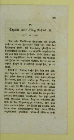 15. England unter Koenig Richard II. (1377-1399)