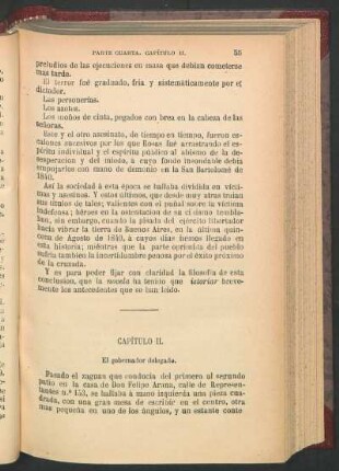 Capítulo II. - El gobernador delegado.