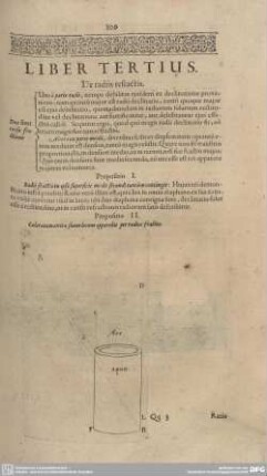 Liber Tertius. De radiis refractis.