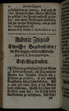Erste Begebenheit. - Zwölffte Begebenheit.
