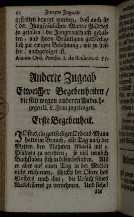 Erste Begebenheit. - Zwölffte Begebenheit.