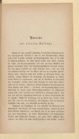 Vorrede zur vierten Auflage