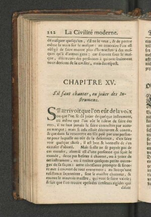 Chapitre XV. Capitel XV.