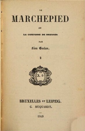 Le marchepied ou la Comtesse de Brennes, 2