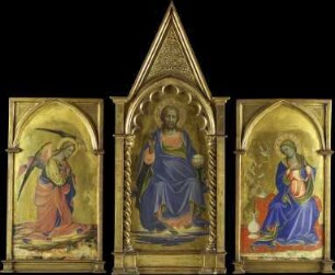 Christus als Salvator Mundi, Verkündigungsengel und Maria Annunziata