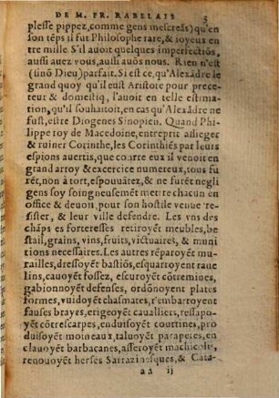 Les oeuvres de M. François Rabelais docteur en medecine : co[n]tena[n]s la vie, faits & dits Heroiques de Gargantua & de son filz Pantagruel ; avec la prognostication Pantagrueline, 4