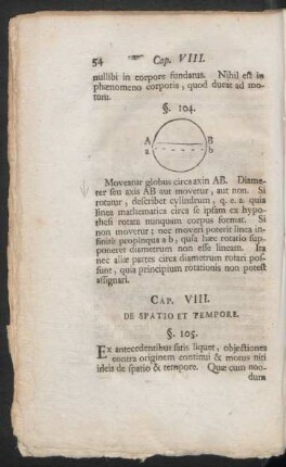 Cap. VIII. De Spatio Et Tempore