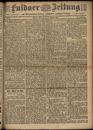 Ausgabe vom Mittwoch, den 15. Februar 1899.