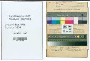 Entnazifizierung Karl Kersten , geb. 19.10.1902 (Dreher)