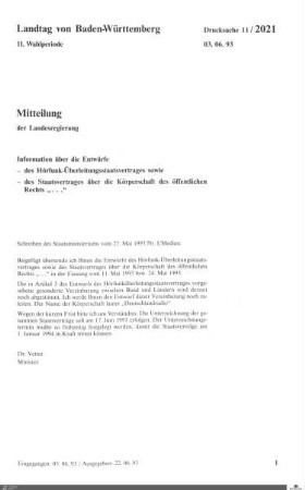 Hörfunk-Überleitungsstaatsvertrag
