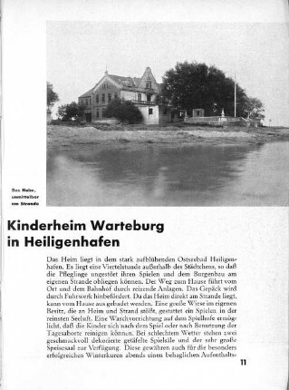 Kinderheim Warteburg in Heiligenhafen