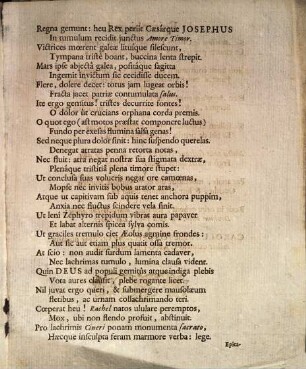 Threnodia Europae In Funere Josephi I. Rom. Imp. Lamentatis