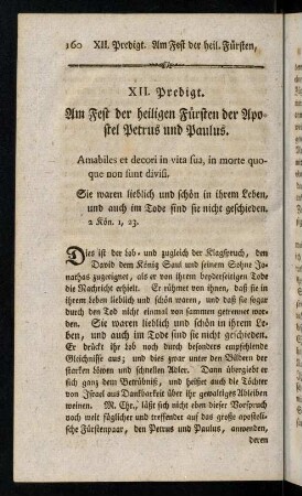 160-175, Auf das Fest der heiligen Fürsten, der Apostel Petrus und Paulus.