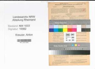 Entnazifizierung Anton Kreuzer , geb. 03.01.1922 (Kaufm.Angest.)