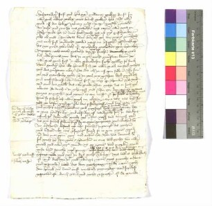 Schreiben Kraft von Hohenlohe an Bischof Gottfried von Würzburg ( Konzept).