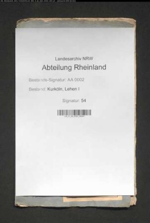Chronologisches Verzeichnis einiger 1697 bis 1699 vorgenommener Belehnungen