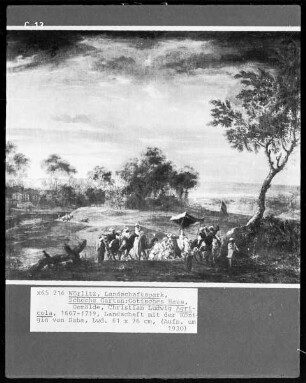 Landschaft mit der Königin von Saba