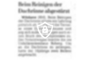 Beim Reinigen der Dachrinne abgestürzt
