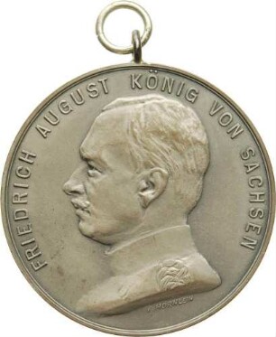 König Friedrich August III. - VII. Wettin-Bundesschießen in Plauen