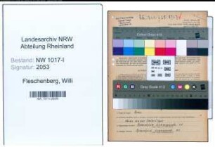 Entnazifizierung Willi Fleschenberg , geb. 10.05.1907 (Betriebsinhaber)