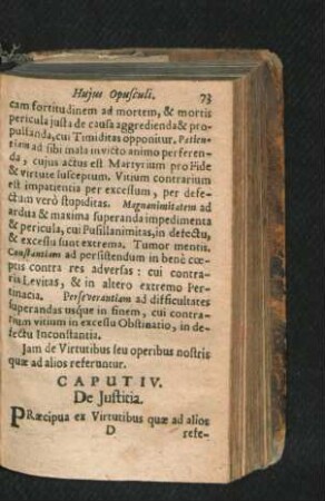 Caput IV. De Iustitia.
