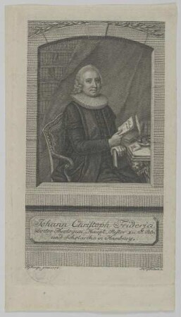 Bildnis des Johann Christoph Friderici