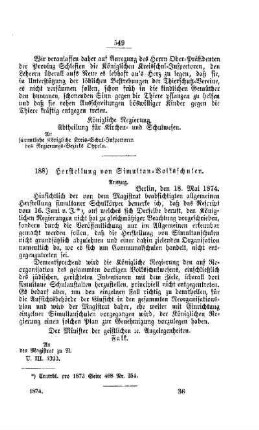 Herstellung von Simultan-Volksschulen : [IV. Volksschulwesen]