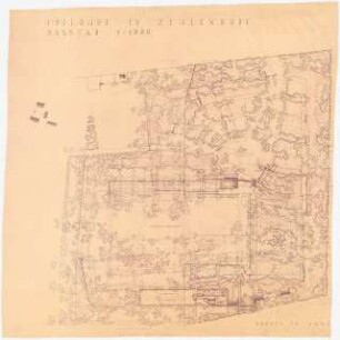 Waldfriedhof Berlin-Zehlendorf: Lageplan 1:1000