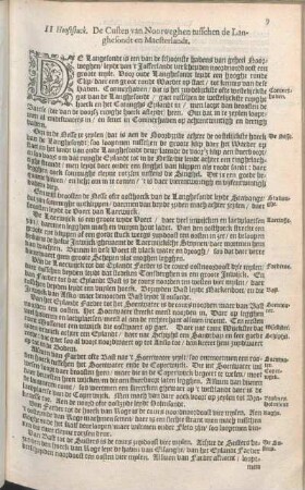 II Hooftstuck. De Custen van Noorweghen tusschen de Langhesondt en Maesterlandt.