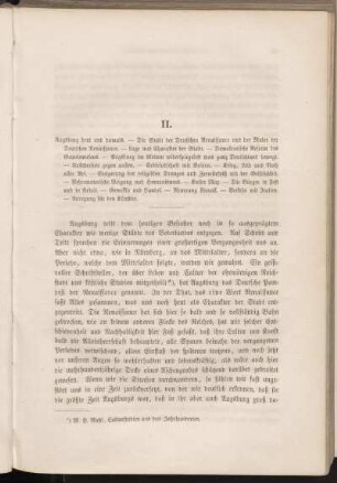 II. [Augsburg heut und damals.]