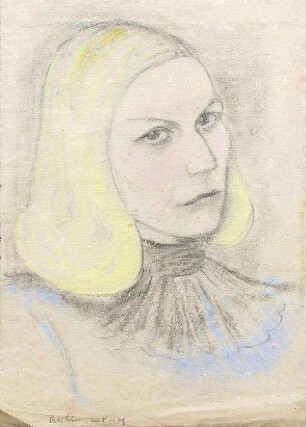 Frau mit blondem Haar
