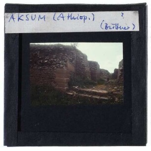 Aksum, unbekanntes Bauwerk