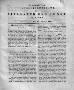 1802-08-21 : 14. Stück