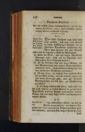 Neuntes Kapitel. Von den wirklich falschen Schwangerschaften ...