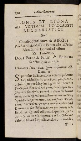 290-337, Praxis praeparandi se ad sacrificium tempore Pentecostes ...