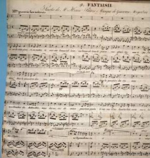 Fantaisie : paroles de Henri Blaze