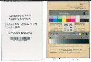 Entnazifizierung Karl Josef Schommer , geb. 04.03.1905 (Hauer)
