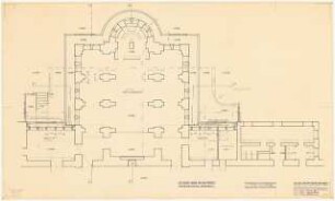 Evangelisches Diakonissenkrankenhaus Bethanien, Berlin-Kreuzberg Umbau. Zentralküche: Grundriss 1:50