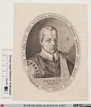 Bildnis Moritz der Gelehrte, Landgraf von Hessen-Kassel (reg. 1592-1627)