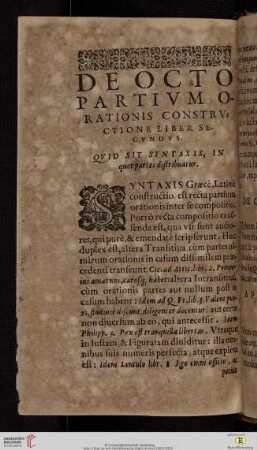 Quid sit syntaxis, in quot partes distribuatur
