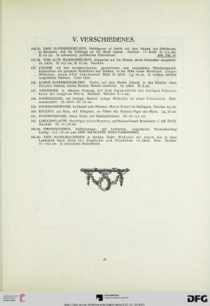V. Verschiedenes (Nr. 349-356)