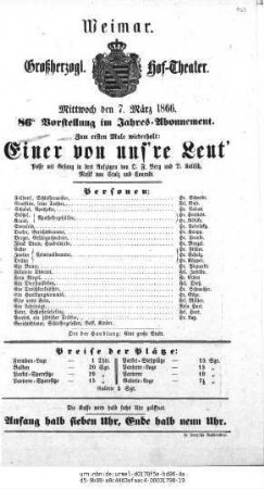 Einer von uns're Leut'