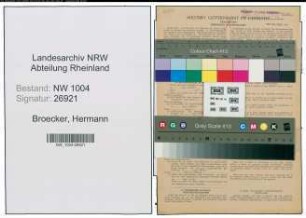 Entnazifizierung Hermann Broecker , geb. 20.08.1908 (Buchhalter)