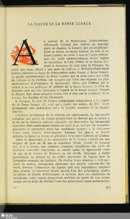 La Haute Et La Basse Lusace