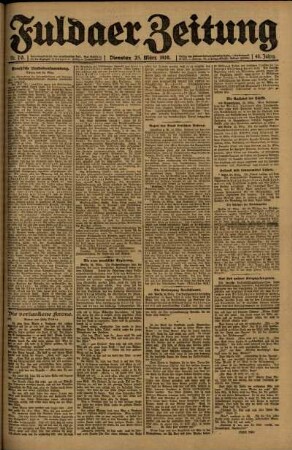 Ausgabe vom Dienstag, den 25. März 1919.