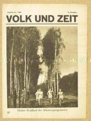 Sozialdemokratische Illustrierte "Volk und Zeit" u.a. über Fließbandarbeit in den USA ("Moderne Sklaverei")