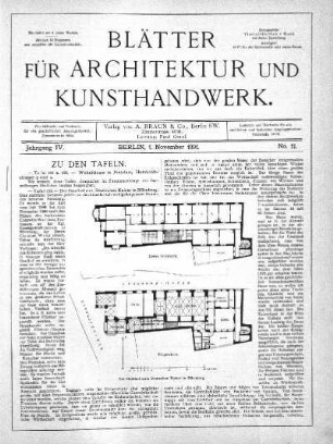 No 11, 1. November 1891