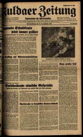 Ausgabe vom Samstag, den 21. September 1940.